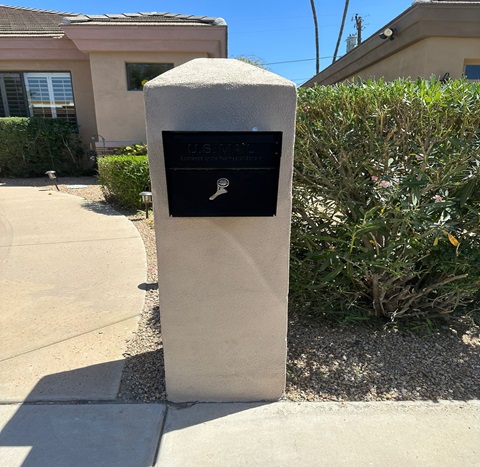 mailbox with a lock